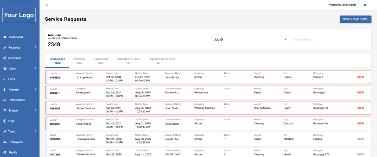 Real-time progress tracking